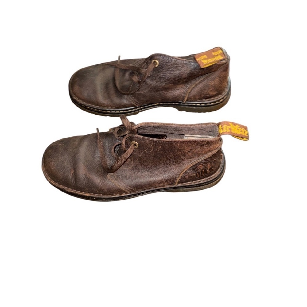 Dr. Martens Sussex Industrial Brown Leather Boots - Picture 2 of 8